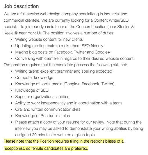 Job Ad