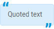 quoted text